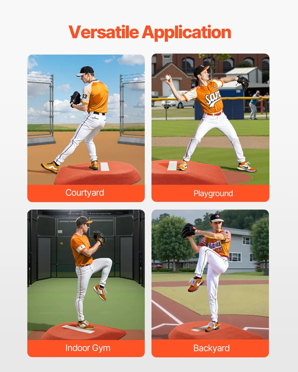 VEVOR 42 in Pitching Mound Portable Pitcher Mound Baseball Softball Training