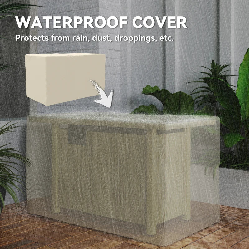 43" Propane Fire Pit Table 50,000 BTU Outdoor Gas Fire Table with Waterproof Cover