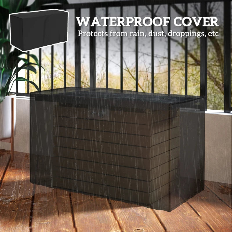 43" Propane Fire Pit Table 50,000 BTU Outdoor Gas Fire Table with Glass Wind Guard, Waterproof Cover
