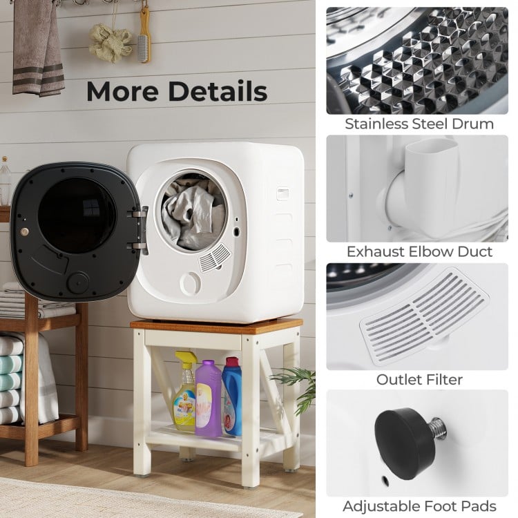 Portable Clothes Dryer Compact Drying Machine with Stainless Steel Tub