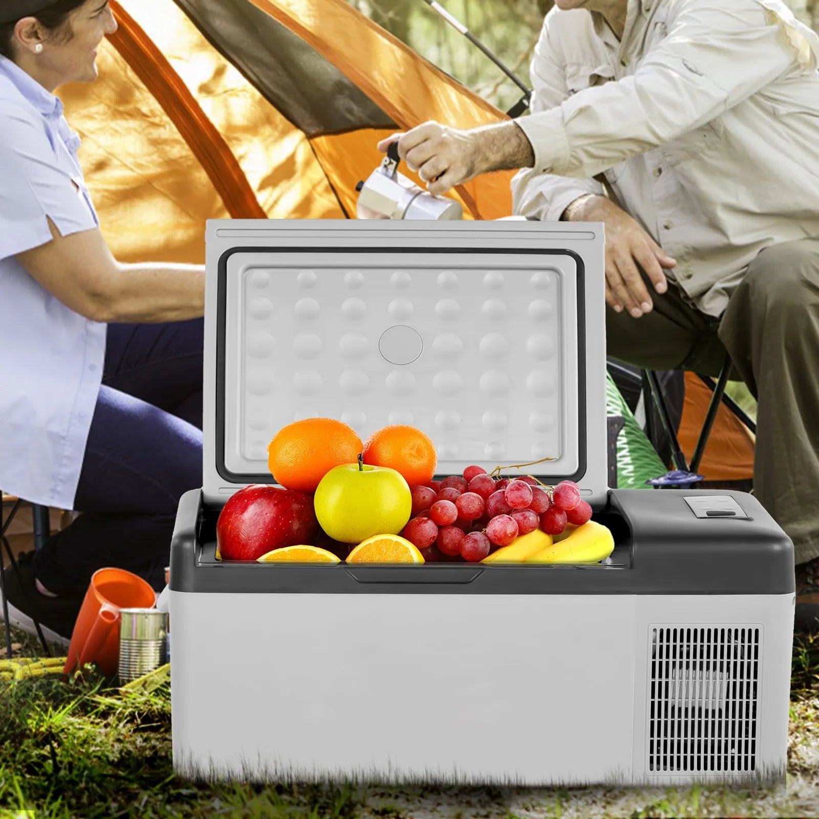 VEVOR 12 Volt Car Refrigerator Portable Freezer 16Qt Truck RV Fridge APP Control