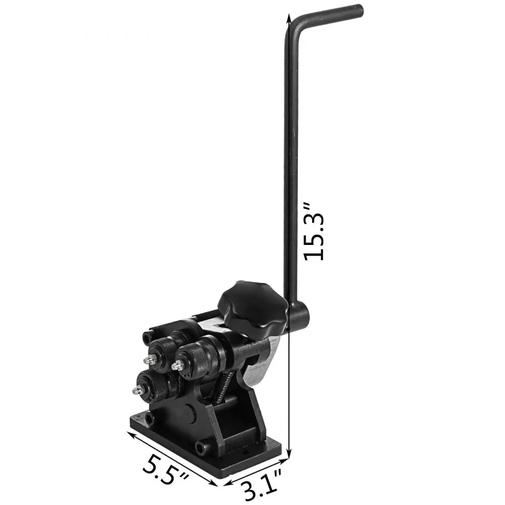 VEVOR 1-1/2\" Tubing Rolling Bender Manual Square & Rectangular Tube Bender 14 Gauge Roller Tubing Roller Flat Bar Bender For Mild Steel Cooper & Aluminum