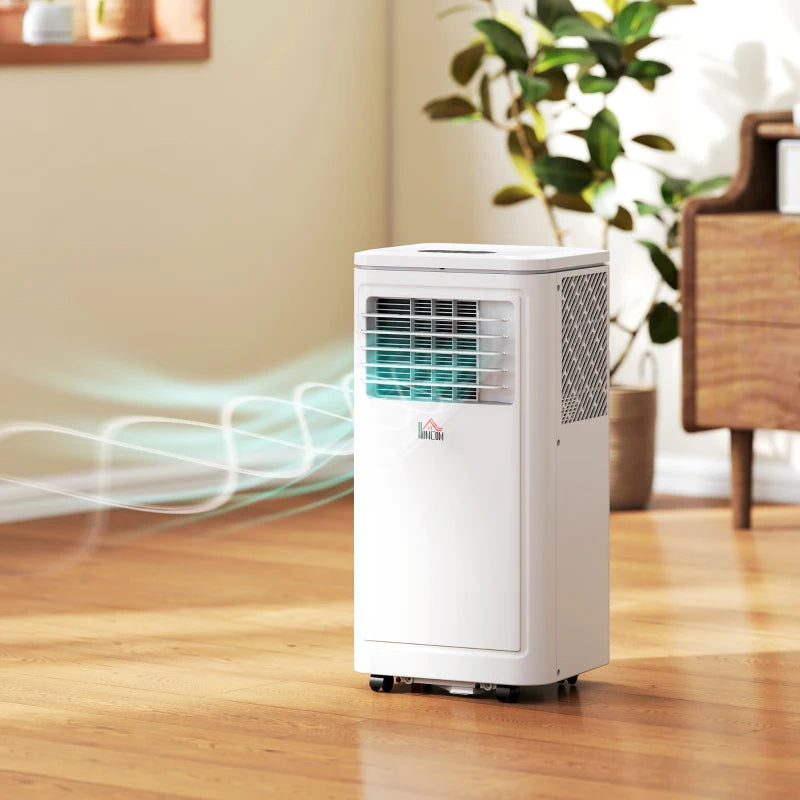 Small Portable AC 8000 BTU, Dehumidifier, Remote Control, 24-Hour Timer, Window Mount Kit for Bedroom, Cream