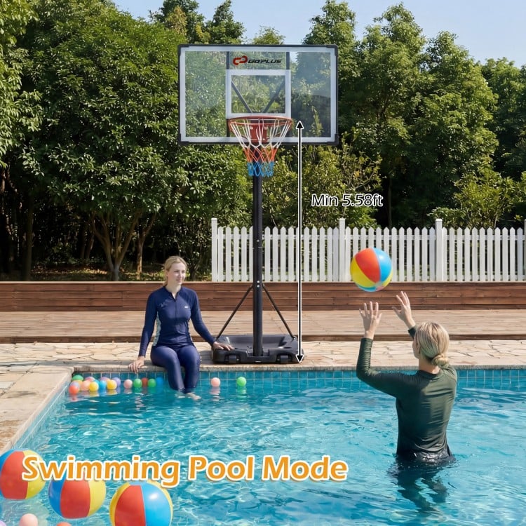 10 Feet Portable Basketball Hoop Outdoor for Adults
