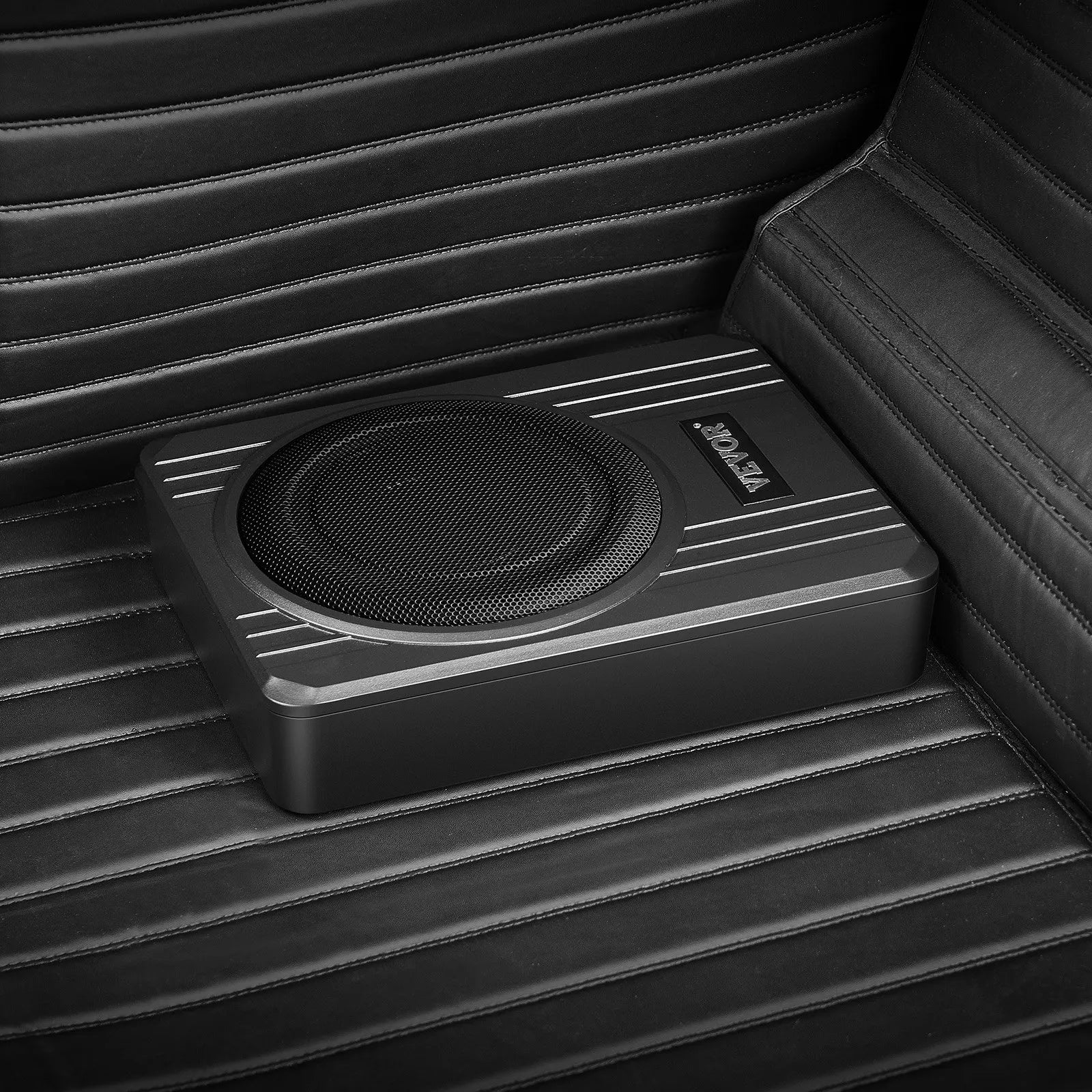 VEVOR 8" 400W Under Seat Car Subwoofer Slim Powered Car/Truck Subwoofer System