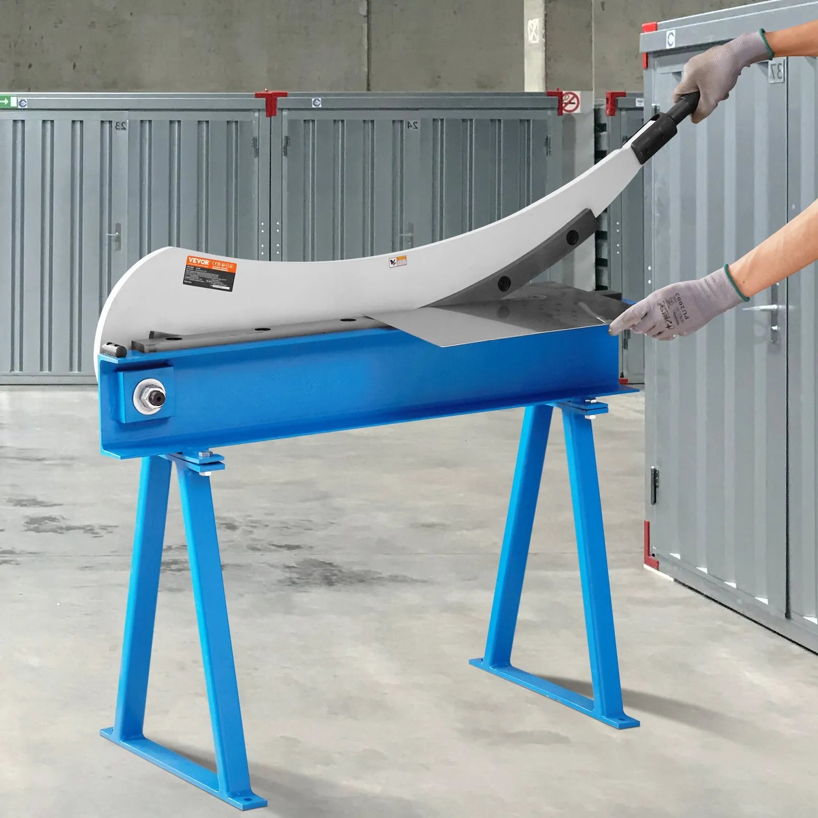 VEVOR 32" Manual Hand Plate Shear for Metal Sheet Processing, Benchtop Cutter with Q235 Material, for Crafts Thick Steel Crafting, Heavy Duty Roll Press Machine for Builders, DIY Enthusiasts