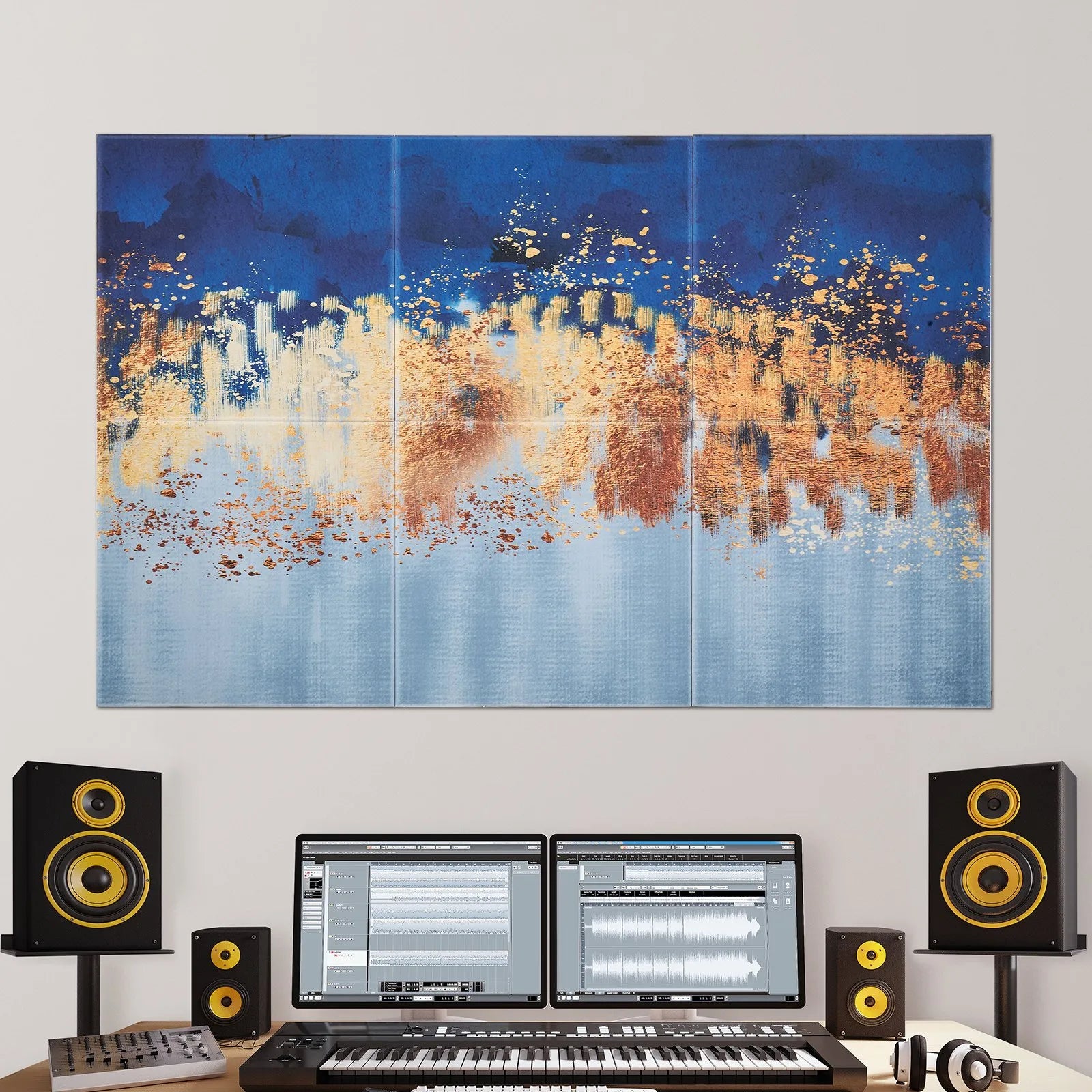 VEVOR 6 Pack Art Acoustic Panels 23.6 x 23.6 inch Self Adhesive for Home Pastel