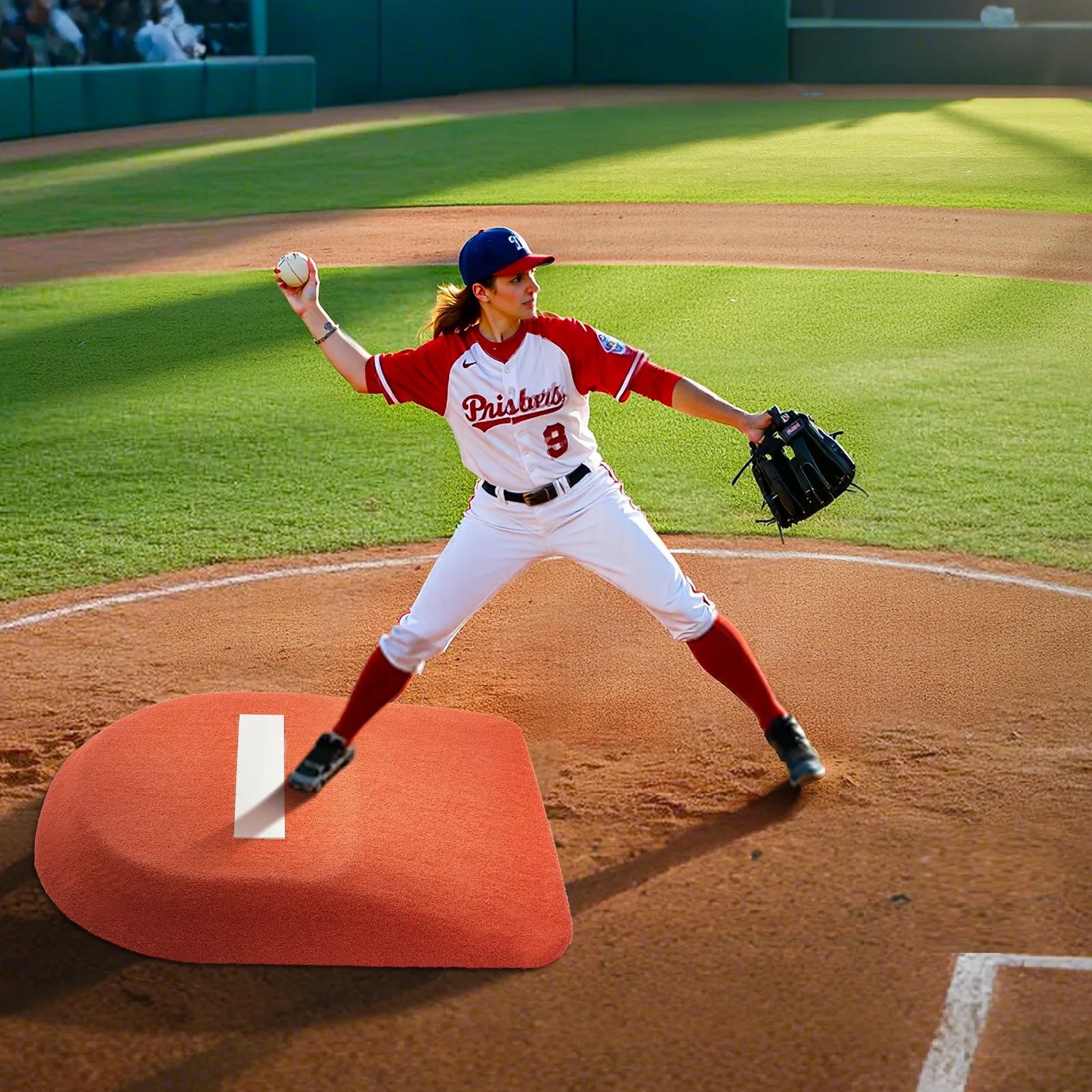 VEVOR 42 in Pitching Mound Portable Pitcher Mound Baseball Softball Training