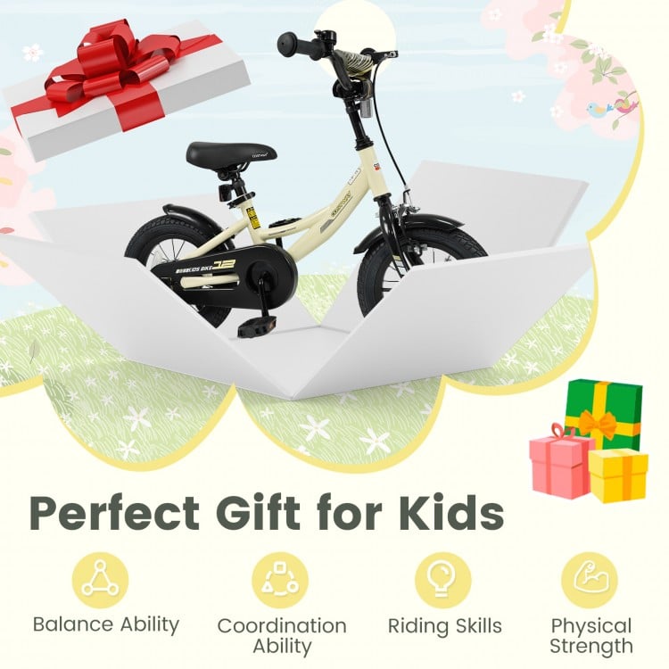 12 Inches Kids Bike Sport Bicycle with Removable Training Wheels