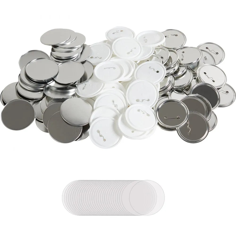 VEVOR 3" 75mm Button Badge Parts Supplies for Button Maker Machine 200 Sets