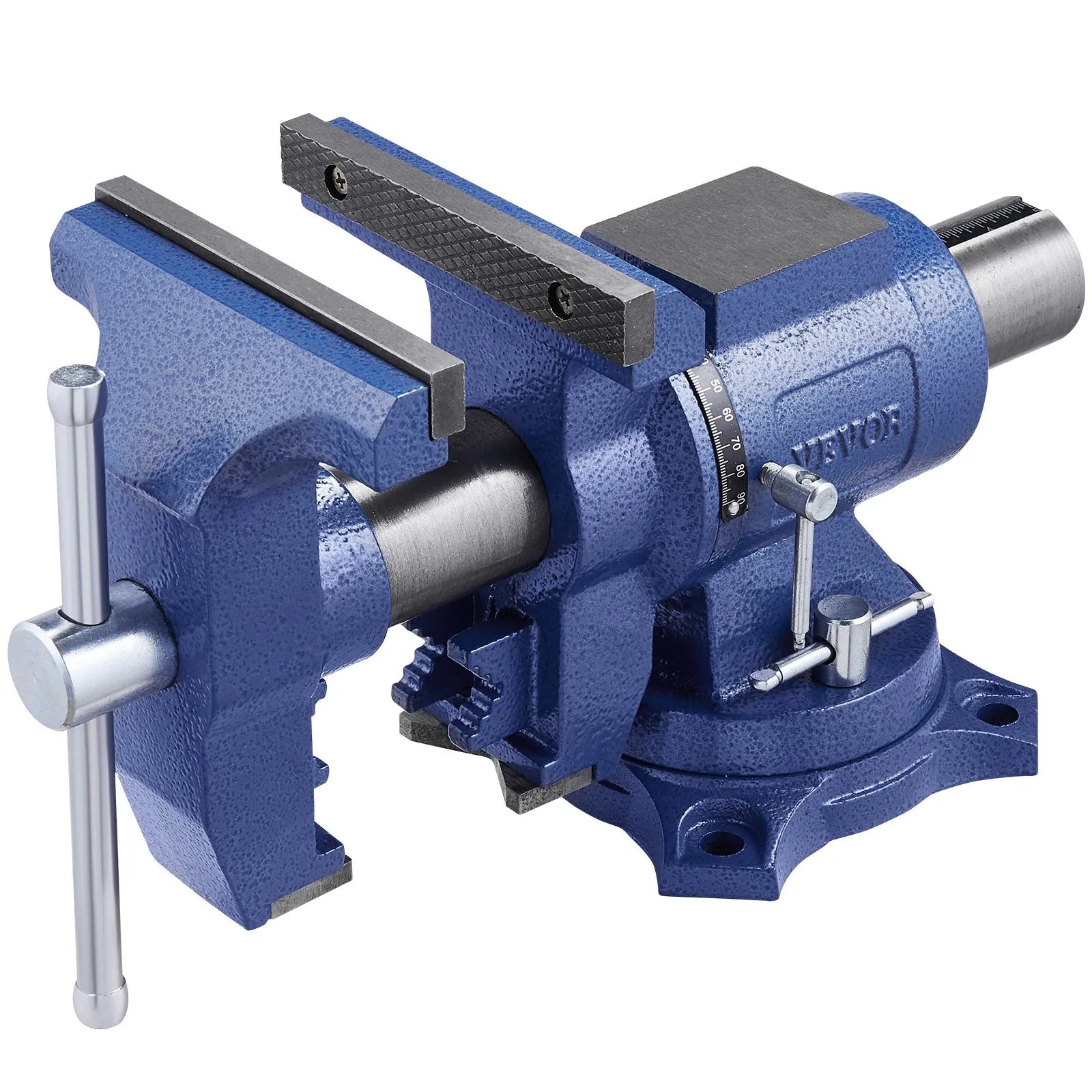 VEVOR 6-1/2" Multi-Purpose Bench Vise Heavy Duty Ductile Iron 360° Swivel Base