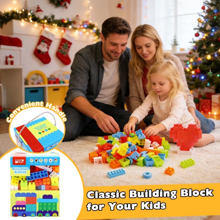 150 Pcs Toddler Building Blocks Toy STEM Montessori Early Learning Toys for 3+ year old