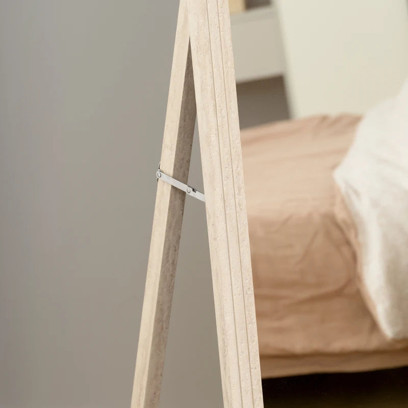 64" x 21" Full Length Mirror, Standing, Wall-Mounted or Leaning Against Wall, for Bedroom, Living Room, White
