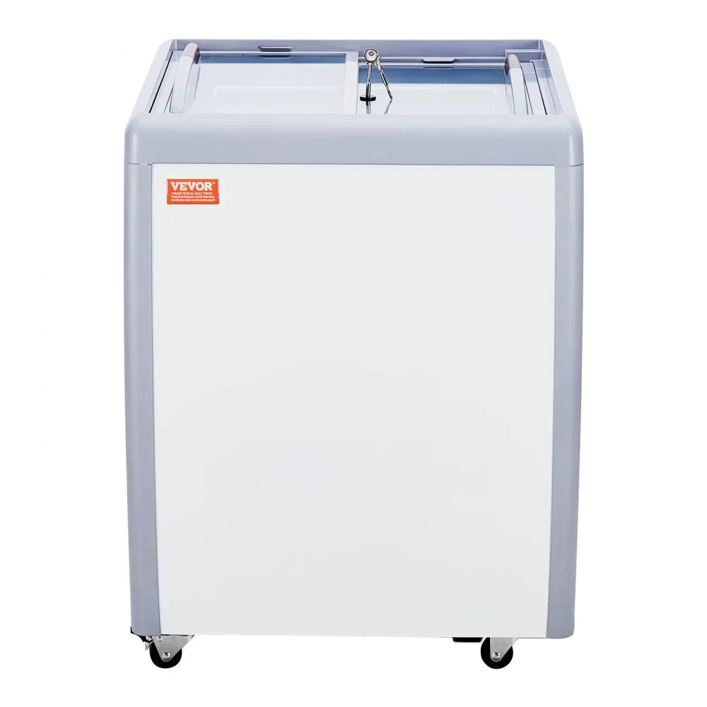 VEVOR 5.6 Cu.ft Commercial Ice Cream Display Case Gelato Dipping Freezer Cabinet