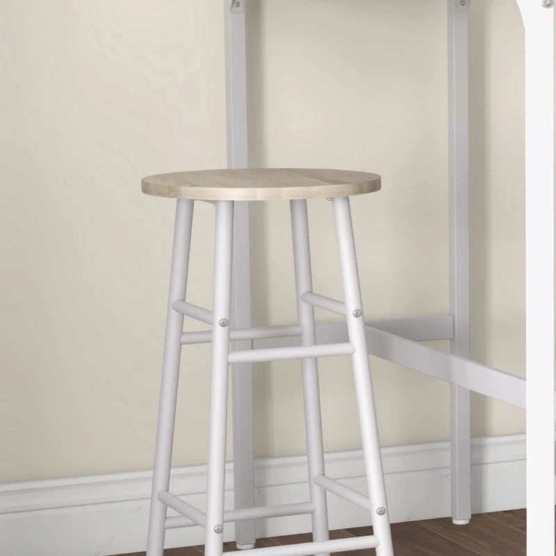 3-Piece Counter Height Bar Table and Chairs, Dining Table and Chairs Set for 2, Pub Table and Chairs