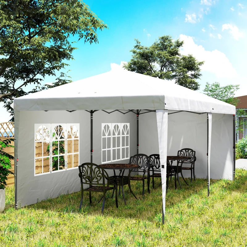 10' x 20' Outdoor Pop Up Canopy Tent Party Tent Instant Shelter W/ Carrying Bag, White