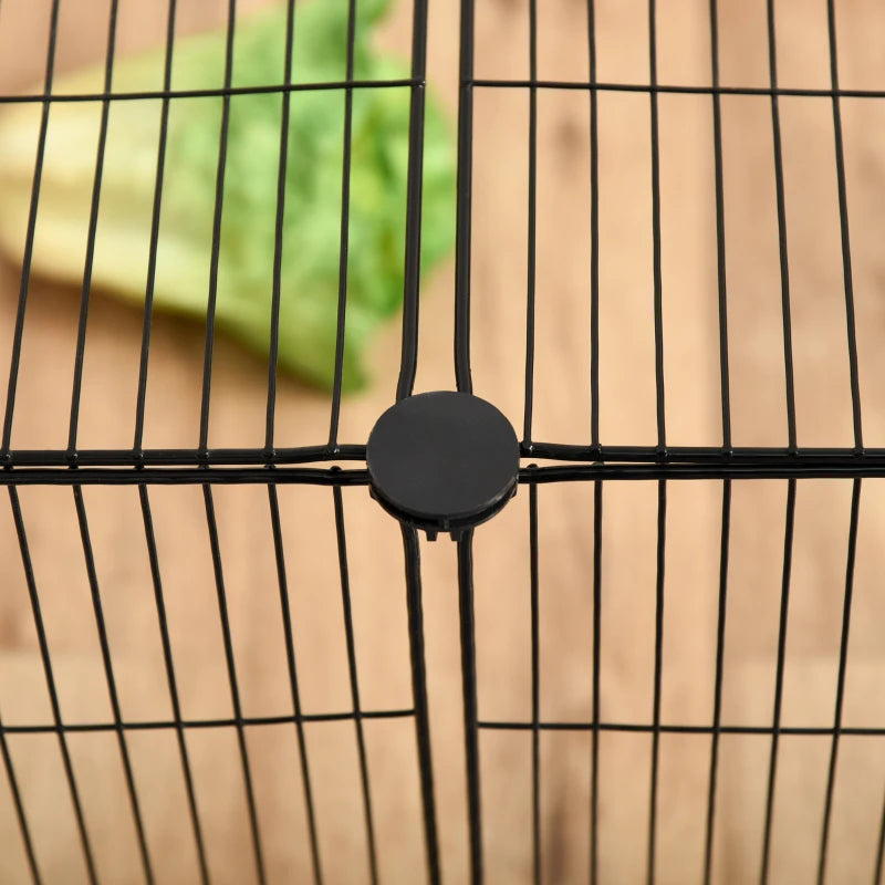 Small Animal Cage for Bunny, Guinea Pig, Chinchilla, Hedgehog, Portable Pet Enclosure with Door, 16 Panels