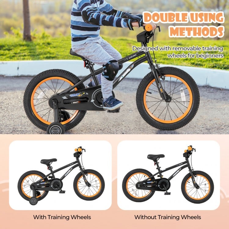 16-Inch Kids Bike Sport Bicycle for 4-7 Years Old with Adjustable Seat and Reflectors-16 inches