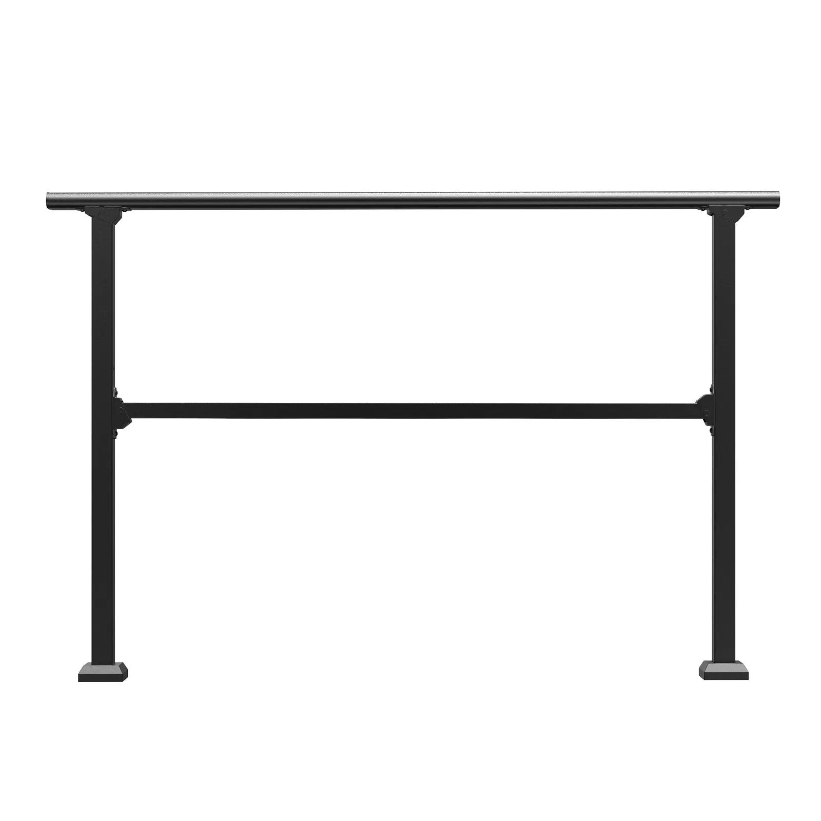 VEVOR 4-5 Handrails for Outdoor for Seniors Porch Deck Black Square Tube Steel