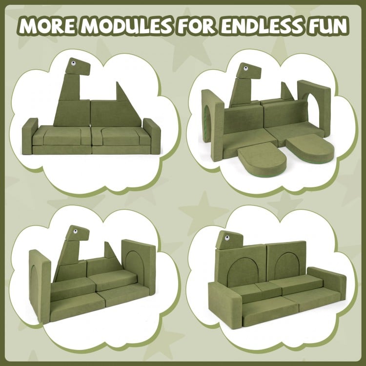 13 Pieces Modular Kids Play Couch for Inspiring Creativity