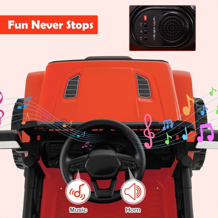 12V Kids Ride on Truck Car Battery Powered Electric Vehicle-Red