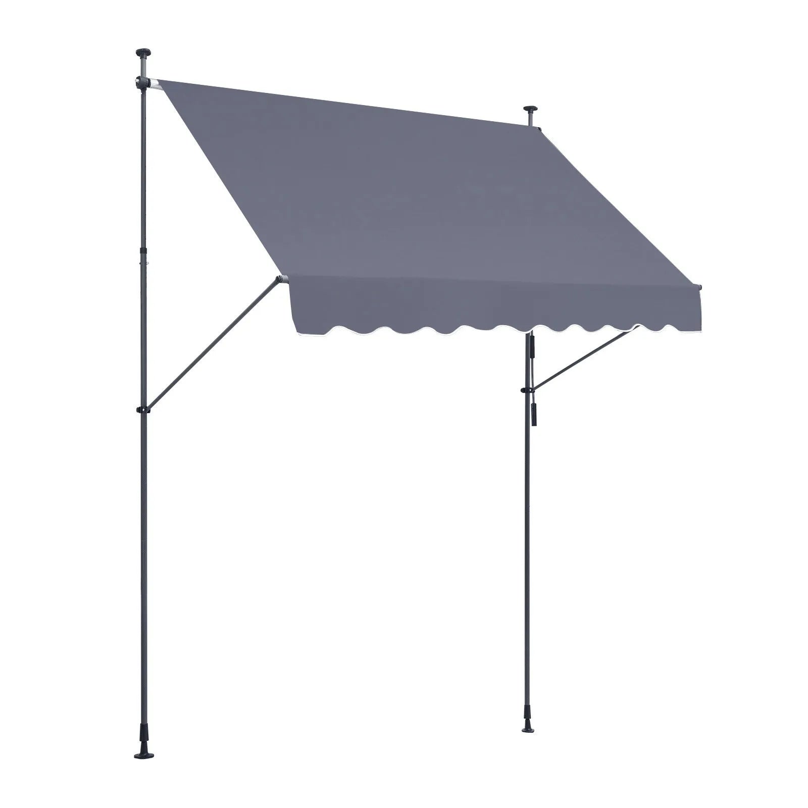 VEVOR 98x47" Patio Awning Retractable Awning Sunshade Shelter with Crank Handle