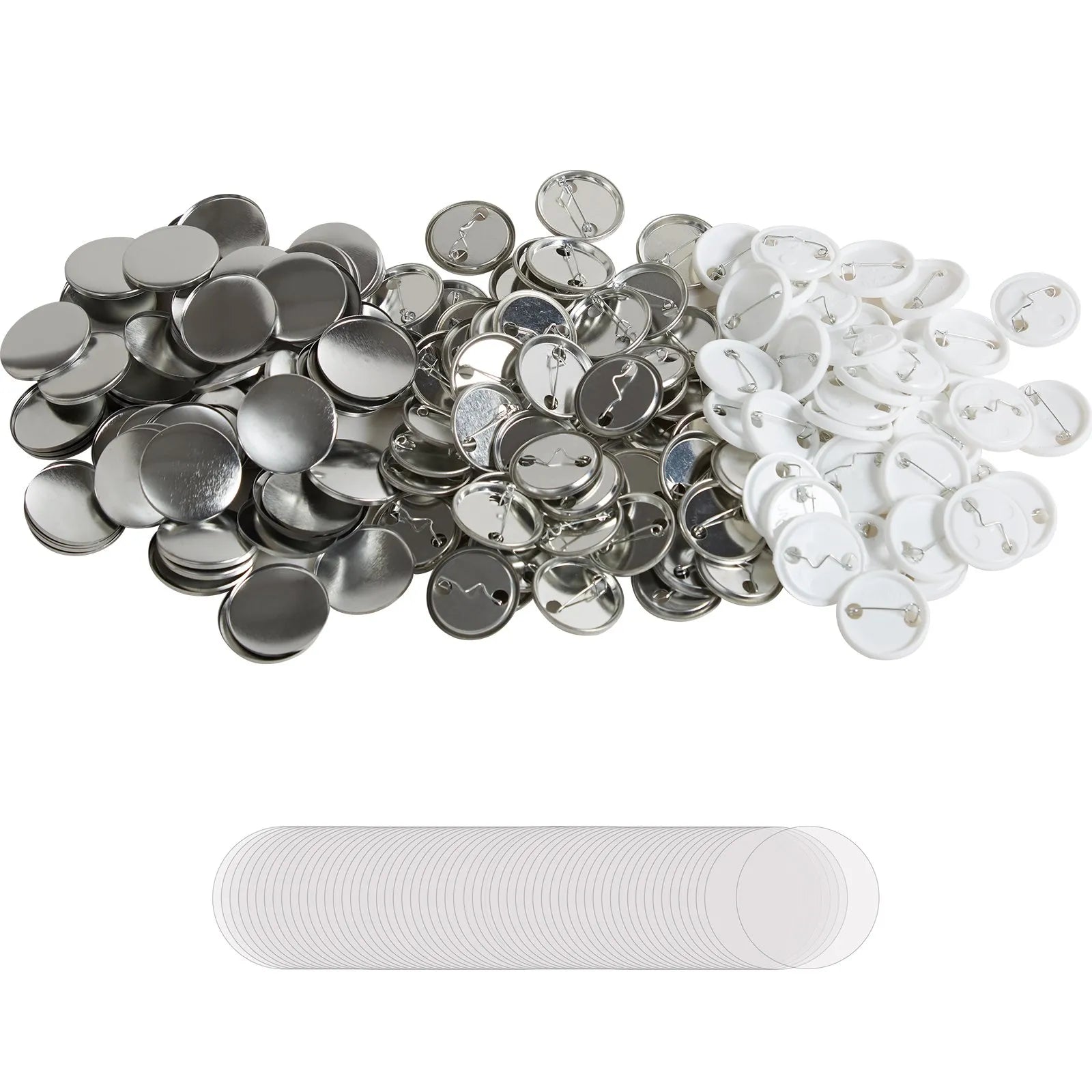 VEVOR 1.25" 32mm Button Badge Parts Supplies for Button Maker Machine 500 Sets