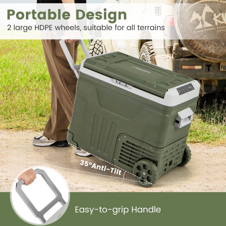 12 Volt Car Refrigerator Portable Car Fridge with Adjustable Range-50L