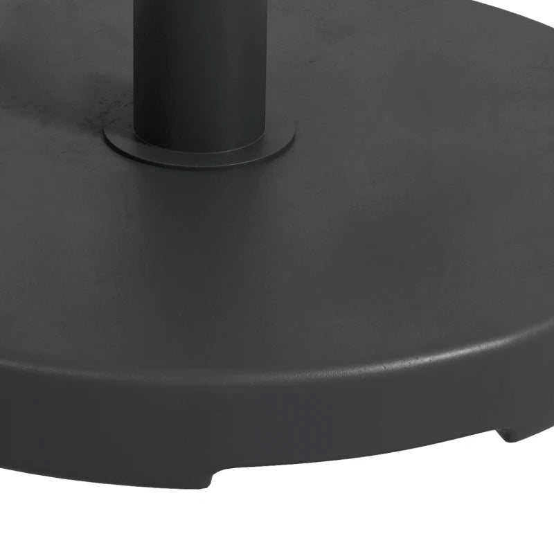 33 lbs Concrete Parasol Base, Heavy Duty Patio Umbrella Stand, 18.3" Round Garden Parasol Holder, Black