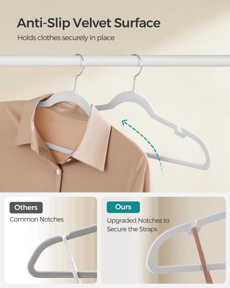 SONGMICS Velvet Hangers