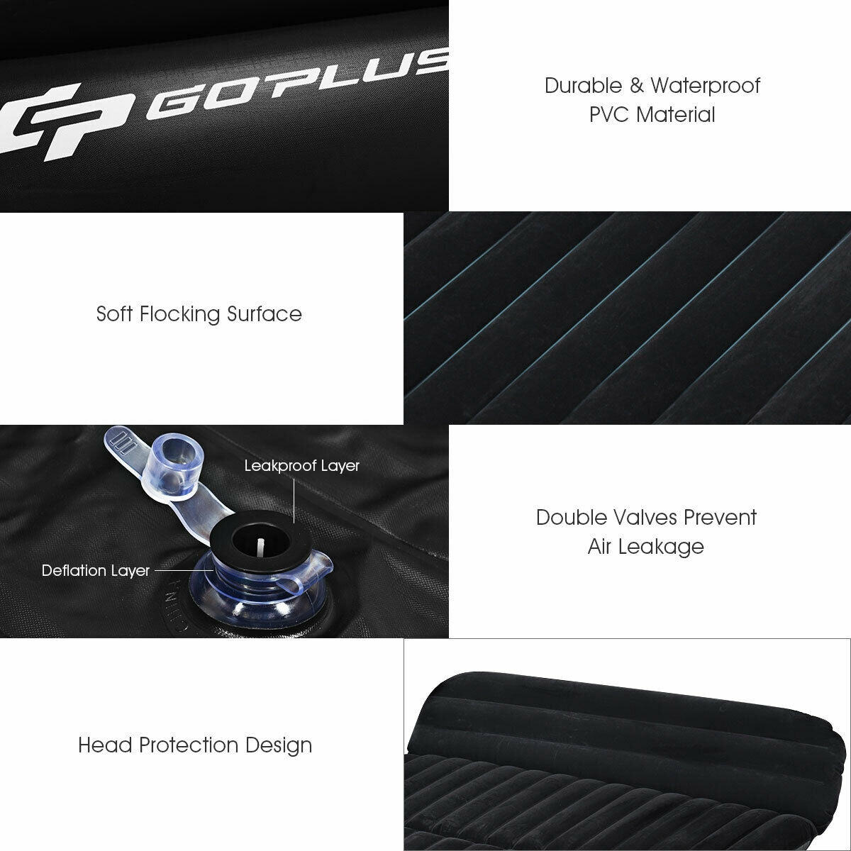 Inflatable SUV Air Backseat Mattress Travel Pad with Pump OutdoorÂ