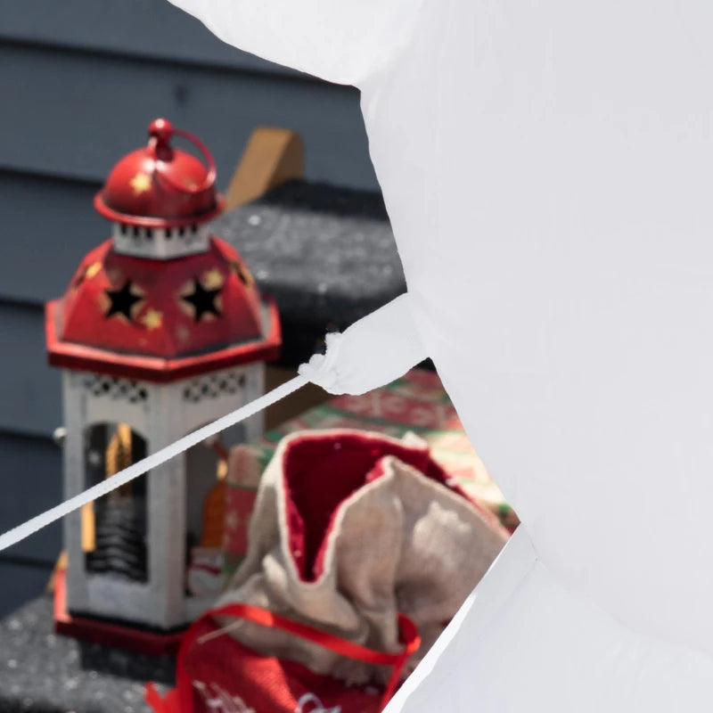 HOMCOM 7.9FT Inflatable Christmas Snowman Decoration, LED Lighted Blow Up for Indoor & Outdoor Holiday Yard Display