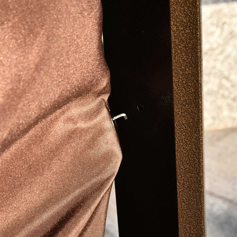 Outsunny 10' x 12' Hardtop Gazebo Steel Covered Gazebo Aluminum Frame Heavy Duty Outdoor Pavilion with Curtains and Netting, Brown