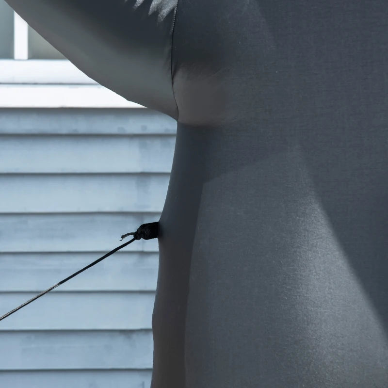 HOMCOM 8FT Inflatable Christmas Penguin, LED Lighted Blow Up Holiday Decoration for Indoor & Outdoor Yard Display