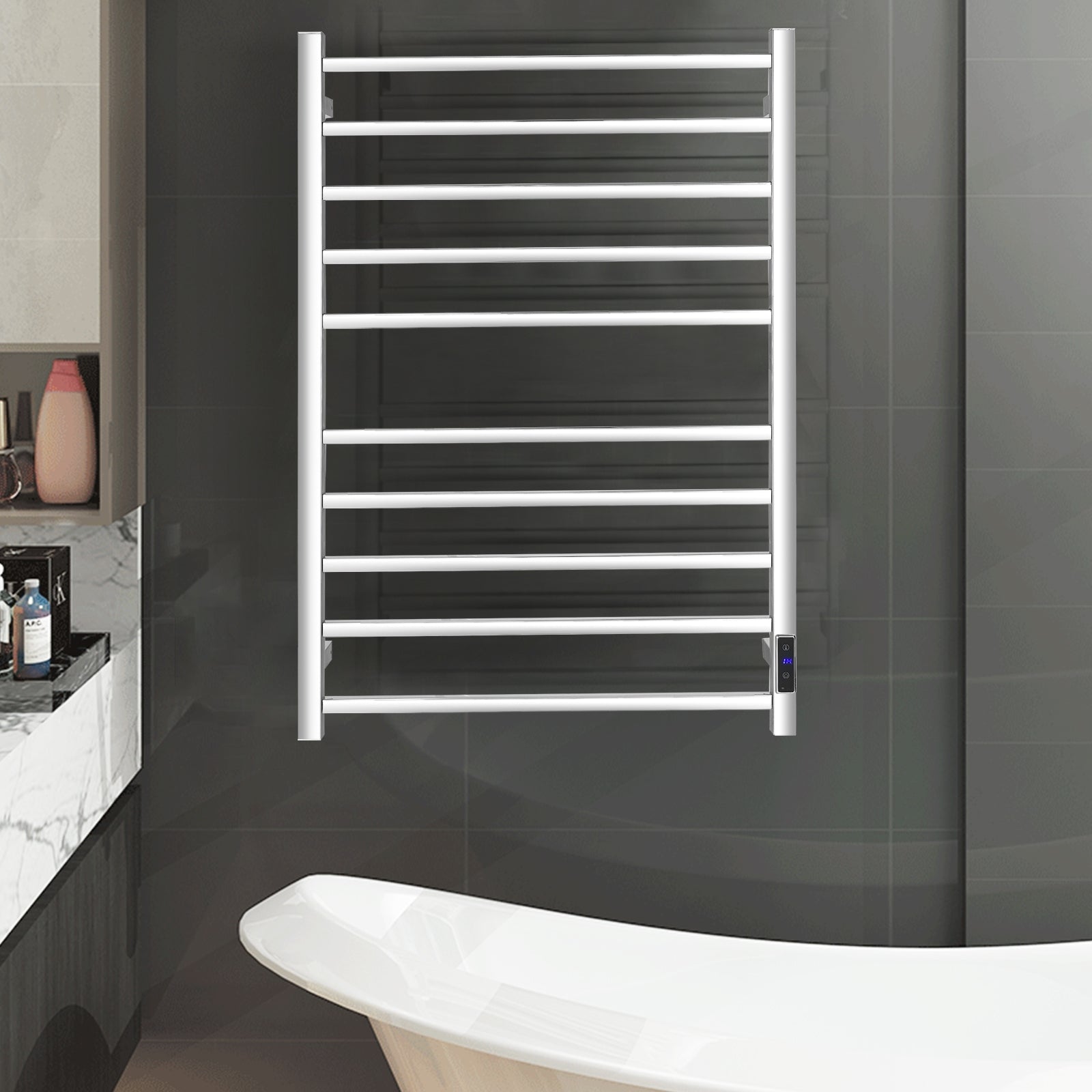 10-Bar Electric Stainless Steel Towel WarmerÂ