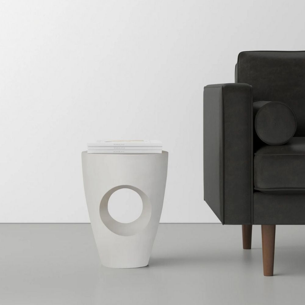 Olivia Concrete Terrazzo Mid-Century End Table