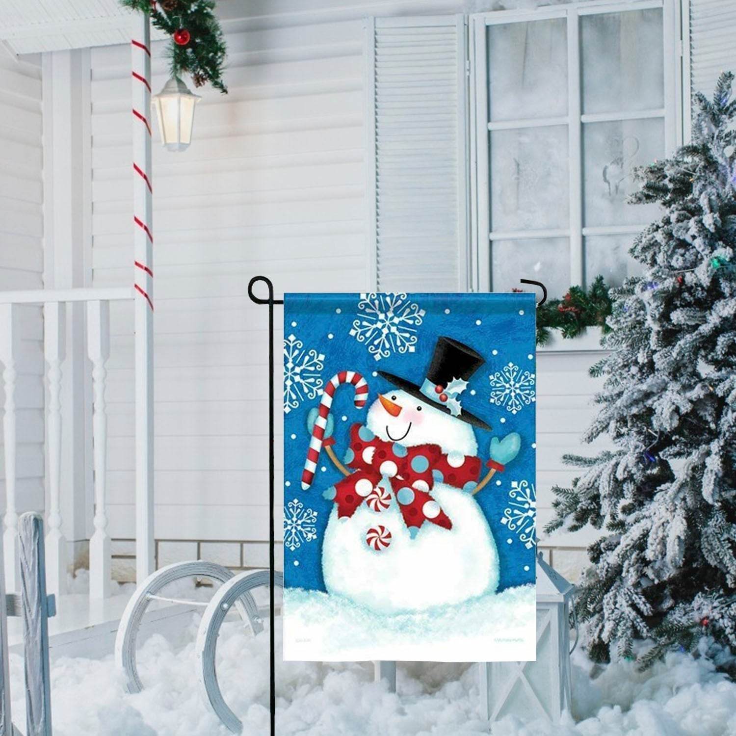 1Pc Garden Flag Stand Flagpole Weatherproof Wrought Iron Coated Yard Flag Holder For Yard Flag Party Banner Fits 11.8x17.7in Flag For Christmas Halloween Outdoor Decoration