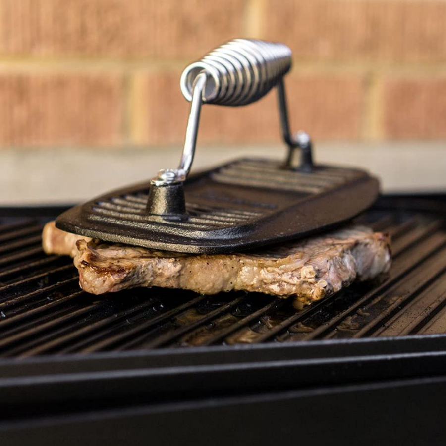 Jim Beam 9" Stainless Steel Cast Iron Meat Press