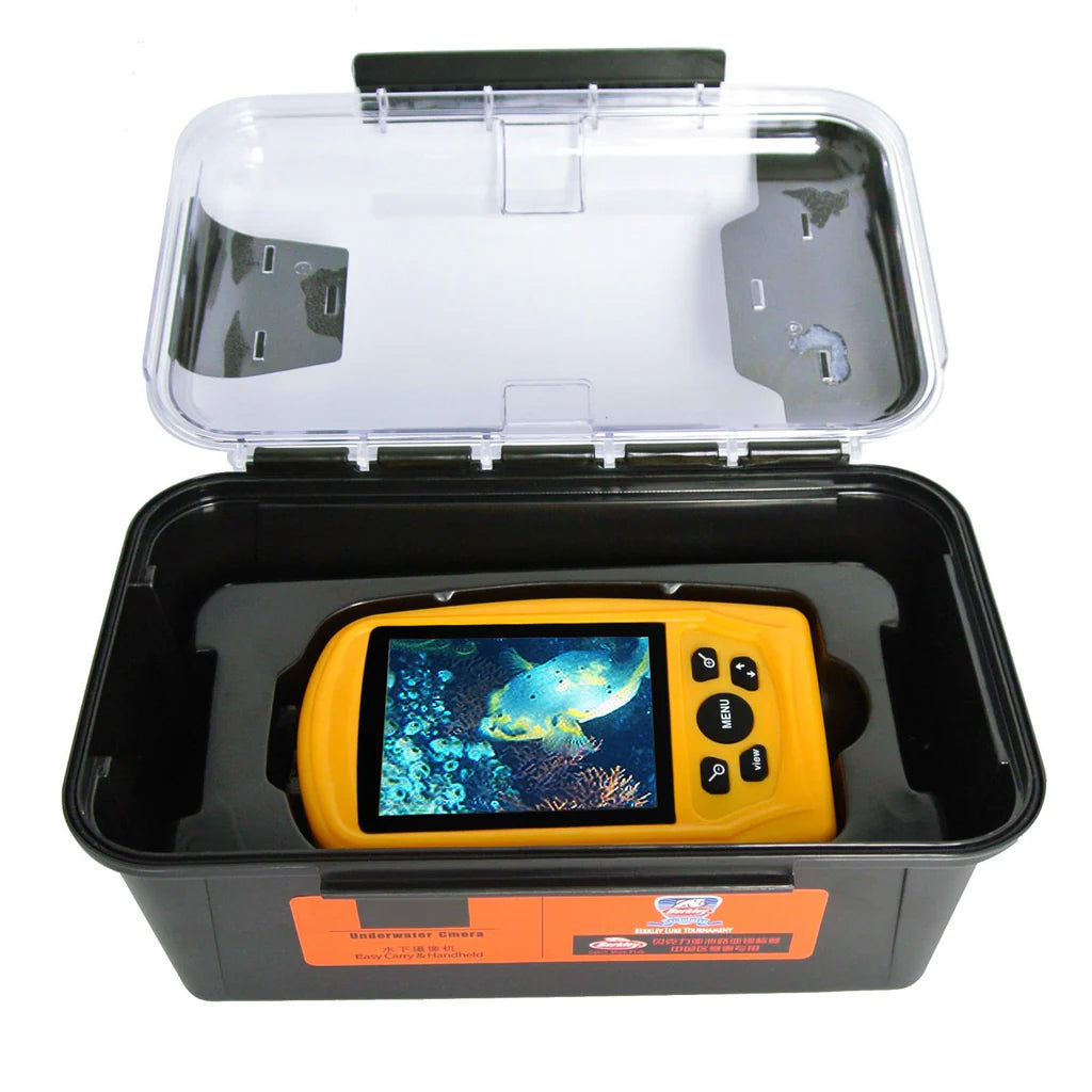 FF-3308-8 Portable Underwater Fishing & Inspection Camera System, 3.5" Color LCD Monitor, 20M Cable, 120° Wide-Angle Camera with IR LEDs