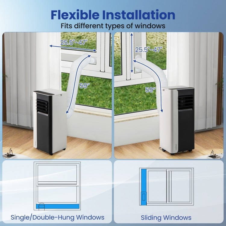 10000 BTU 3 in 1 Portable Air Conditioner with Fan and Dehumidifier Model