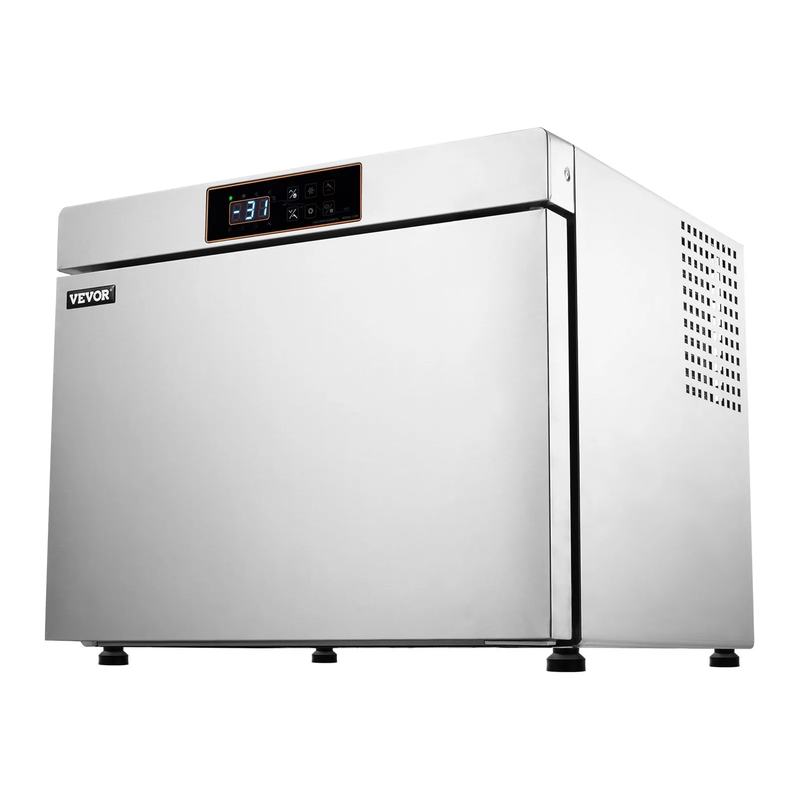 VEVOR 32L Commercial Blast Freezer 4 Trays Blast Chiller Chest Seafood Ice Cream