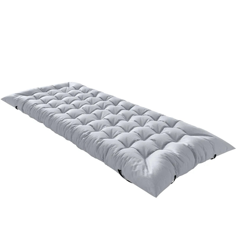 Sleeping Mat, Camping Mat Pad with Elastic Straps, Light Grey