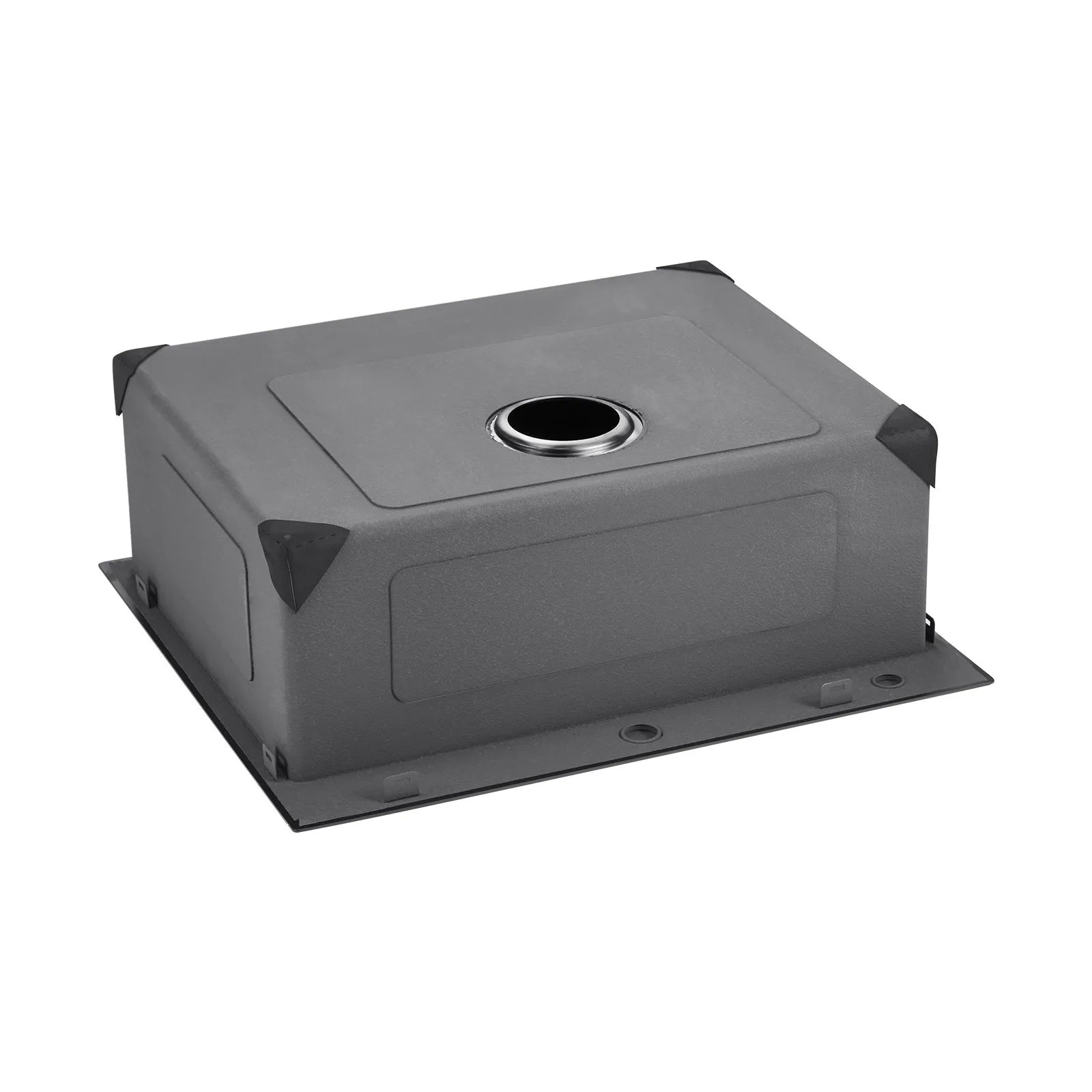 VEVOR 25" Kitchen Sink Top Mount Single Bowl Drop-In Basin Stainless Steel Black