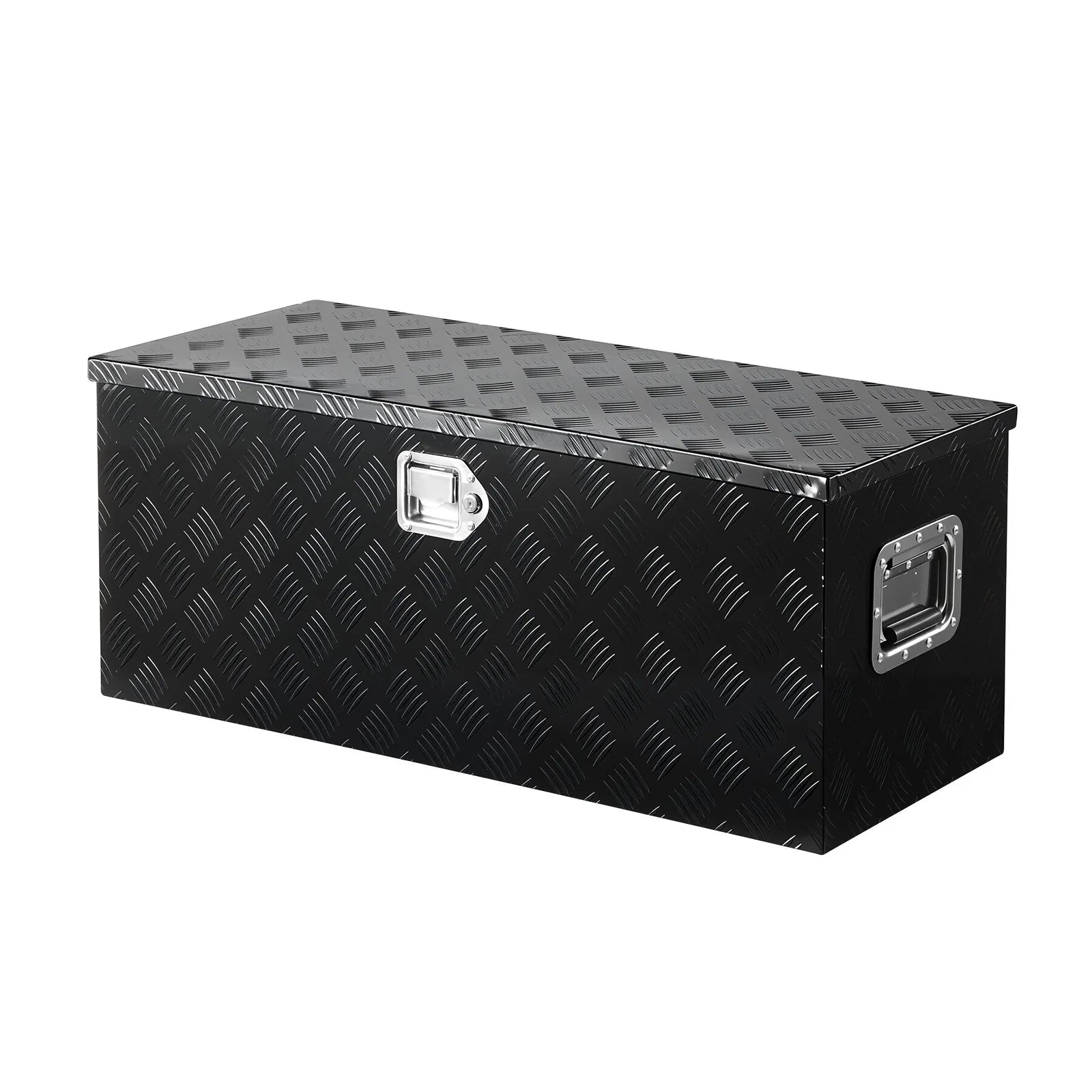 VEVOR 35.4"x14.6"x14.6" Heavy Duty Aluminum Truck Bed Tool Box for Pickup Black