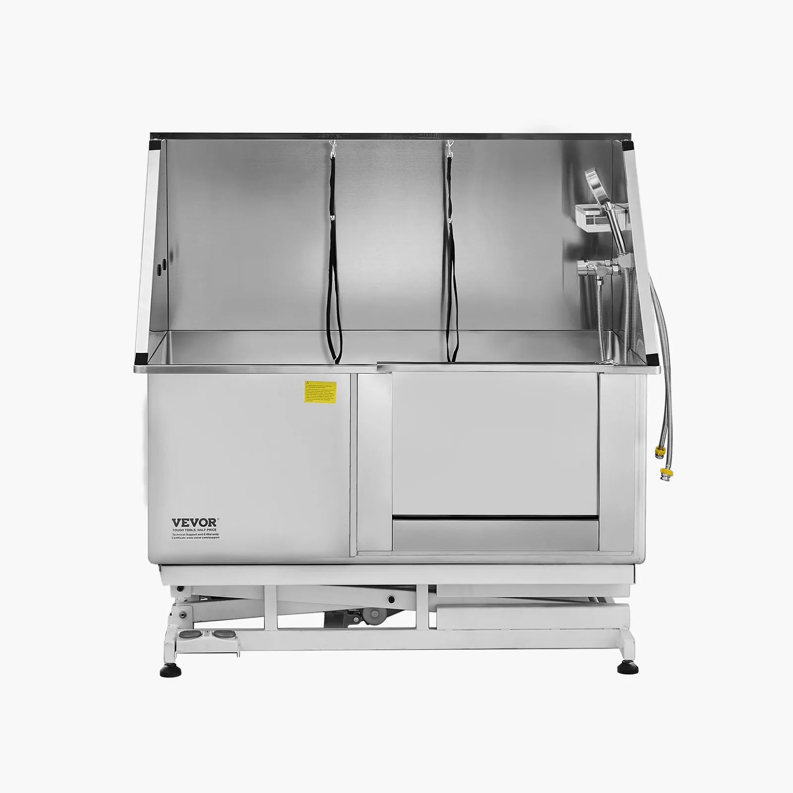 VEVOR 50 Inch Electric Dog Grooming Bath Tub Stainless Steel w Water Filter