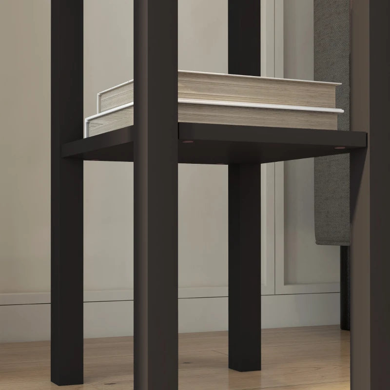 2-Tier Side Table with Drawer and Shelf, End Table for Living Room and Hallway, Coffee