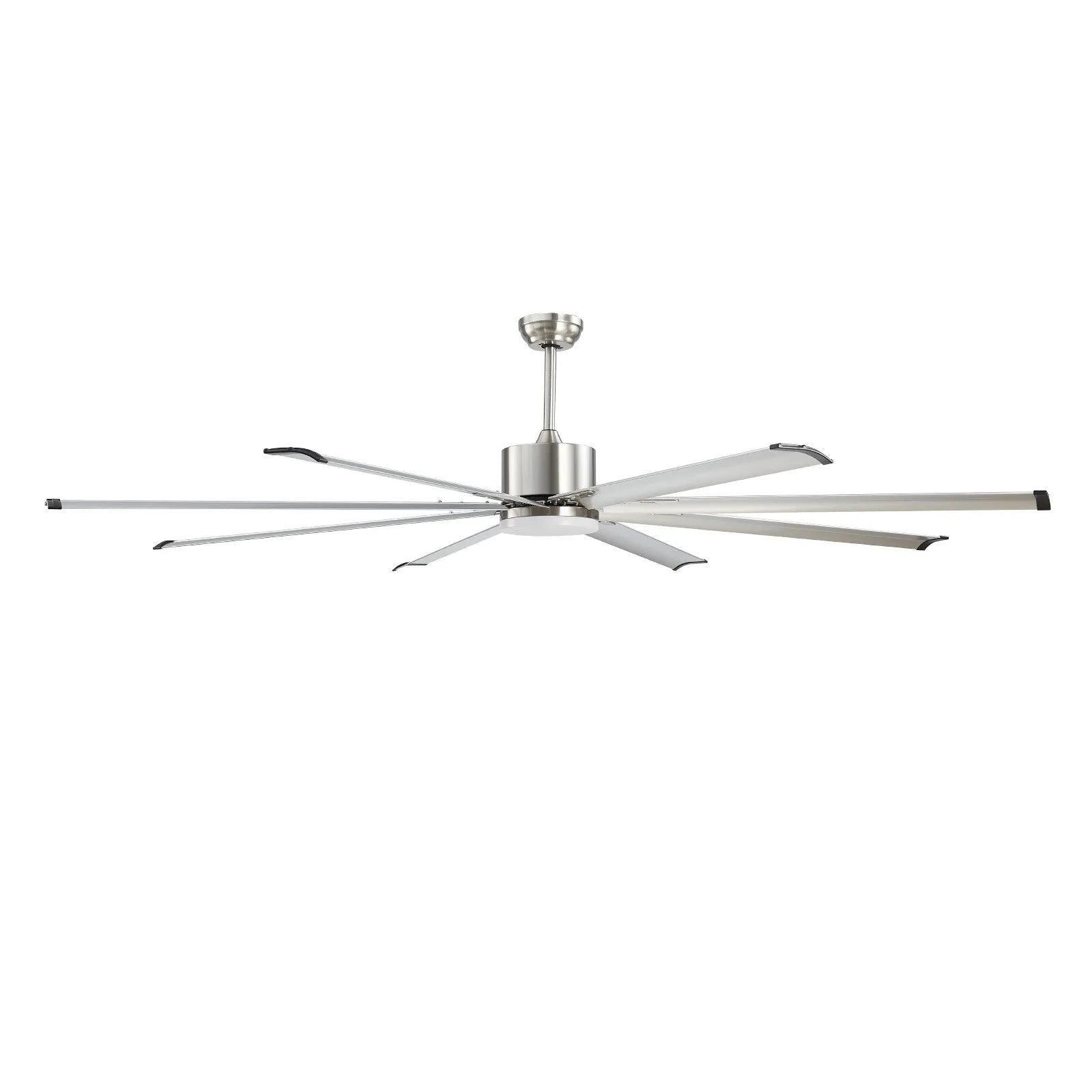 VEVOR 84" Ceiling Fan with Light Remote Control Reversible Motor Brushed Nickel