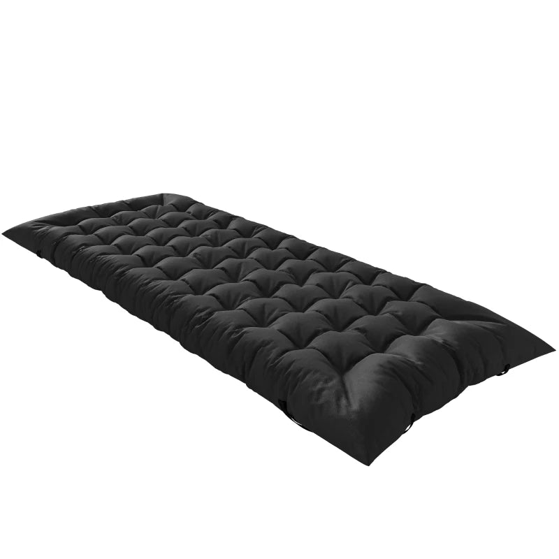 Sleeping Mat, Camping Mattress Pad with Elastic Straps, Black