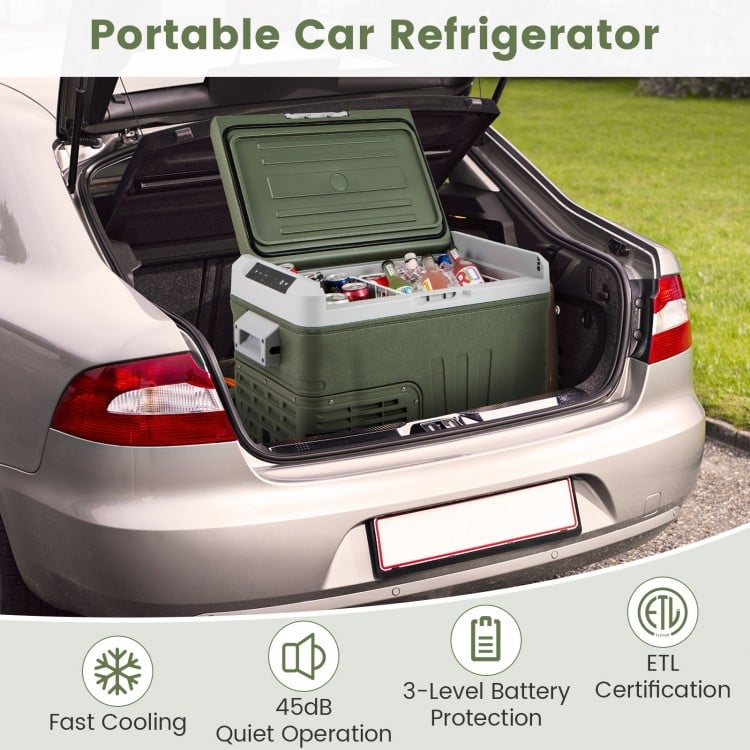 12 Volt Car Refrigerator Portable Car Fridge with Adjustable Range-35L
