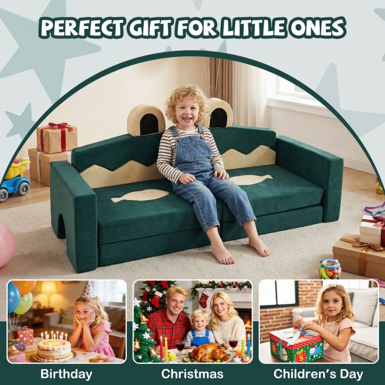 17 Pieces Modular Kids Play Couch for Inspiring Creativity